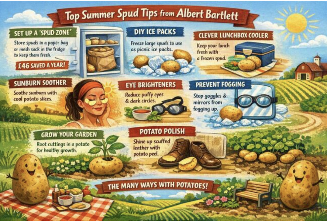 Albert Bartlett highlights why potatoes are the ultimate money-saving food during the heatwave