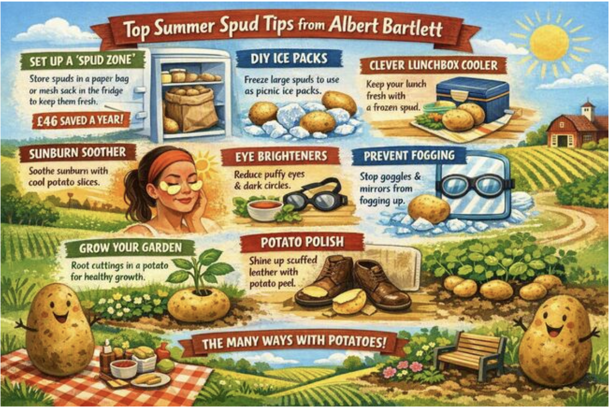 Albert Bartlett highlights why potatoes are the ultimate money-saving food during the heatwave